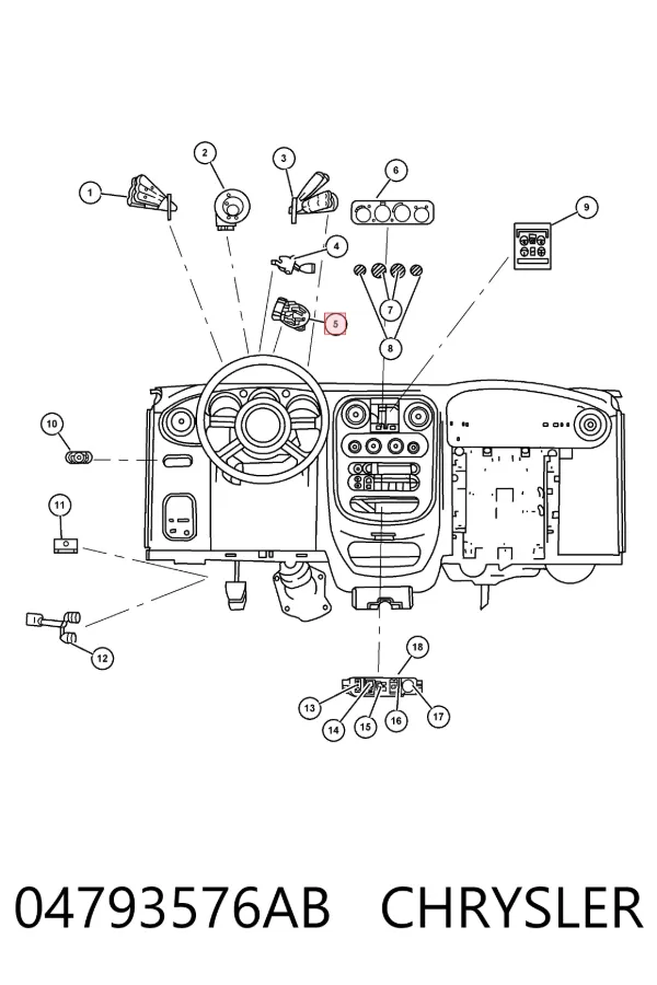 Контактна група 04793576AB Chrysler