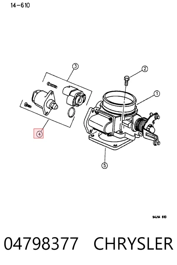 Датчик холостого ходу 04798377 Chrysler