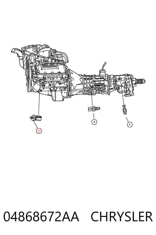 Датчик тиску масла 04868672AA Chrysler