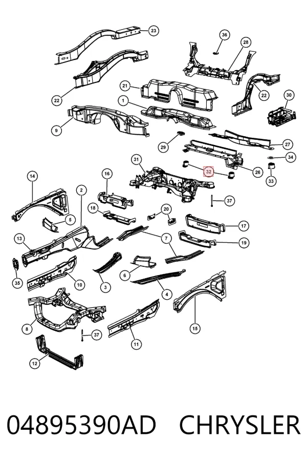  04895390AD Chrysler