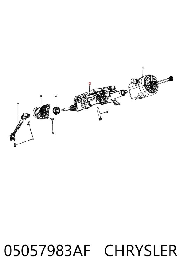 Рульова колонка K05057983AF Fiat/Alfa/Lancia