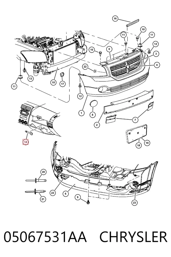 Підшипник ступиці 05067531AA Chrysler