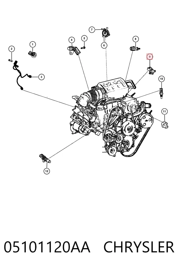 МАП Сенсор 05101120AA Chrysler