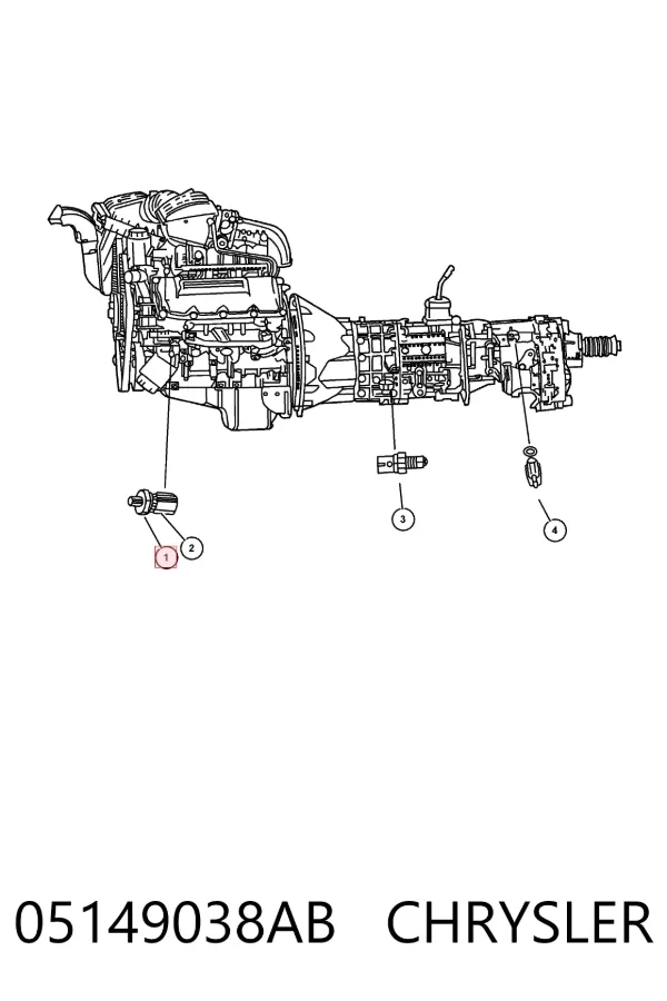 Датчик тиску масла 05149038AB Chrysler