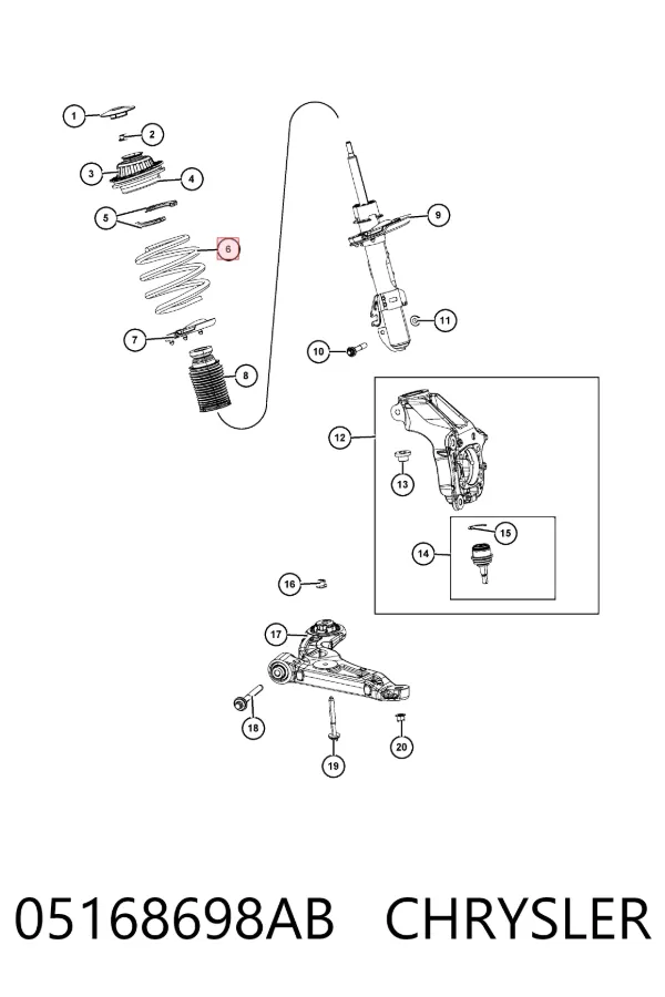  K05168698AB Fiat/Alfa/Lancia
