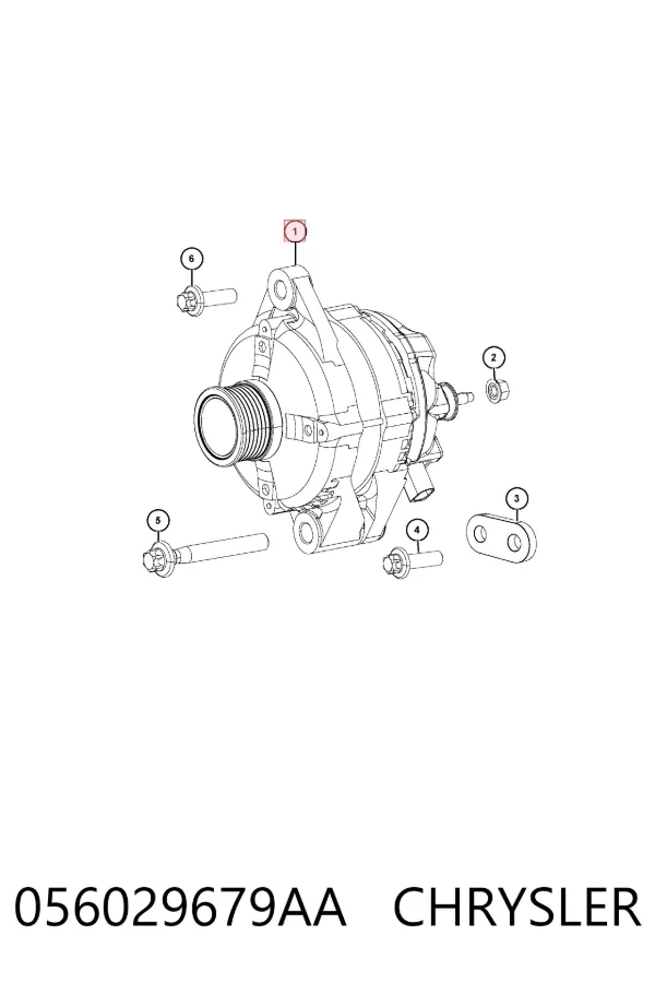 Генератор K56029679AA Fiat/Alfa/Lancia