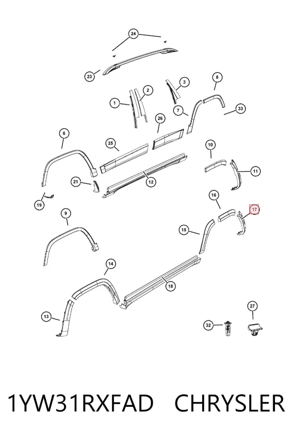  1YW31RXFAD Chrysler
