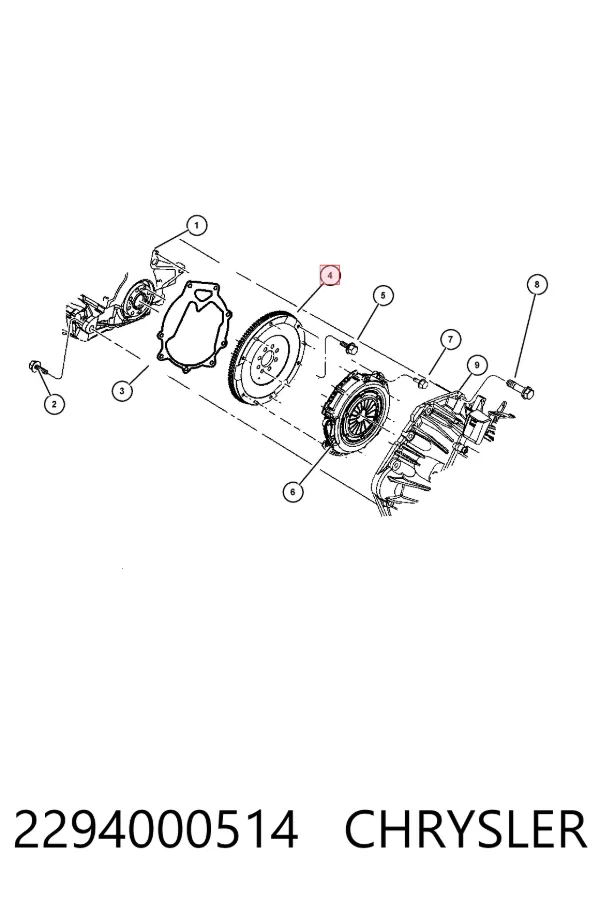 Маховик 2294000514 Chrysler