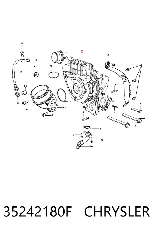 Турбіна 35242180F Chrysler