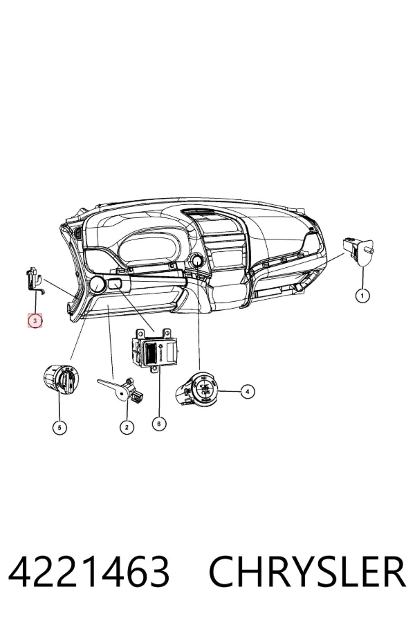 Підсилювач гальм 4221463 Chrysler
