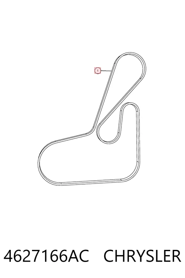 Ремінь генератора 4627166AC Chrysler