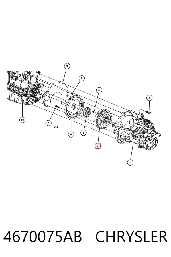 Зчеплення 4670075AB Chrysler