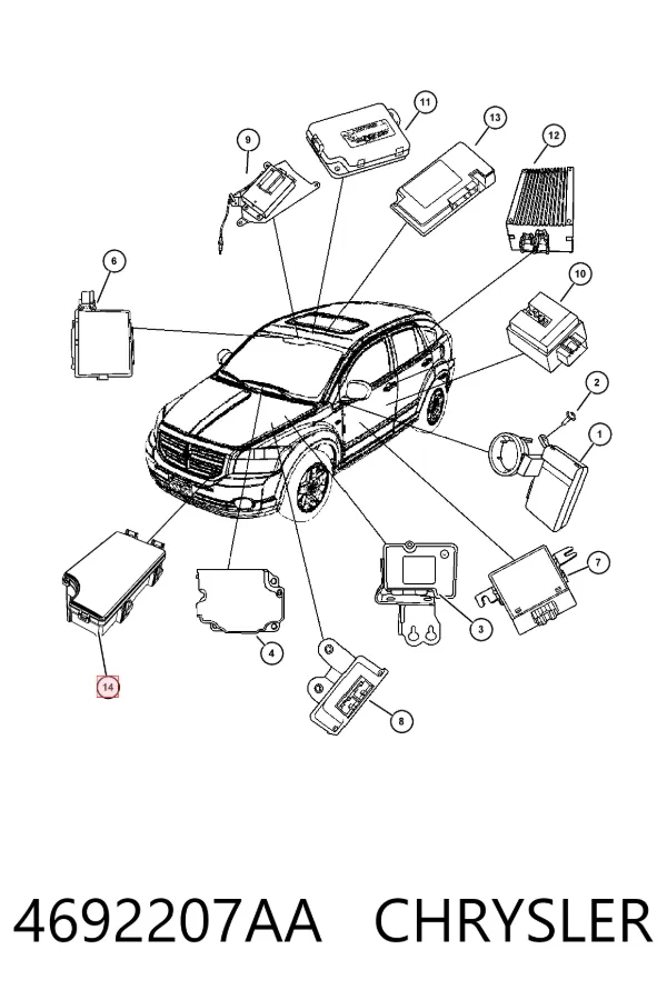 Блок запобіжників 4692207AA Chrysler