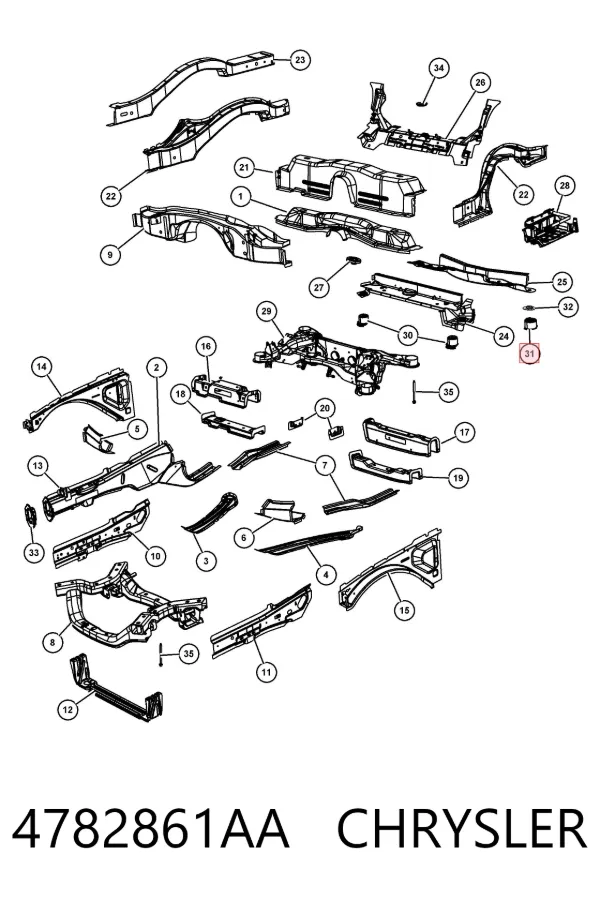  4782861AA Chrysler