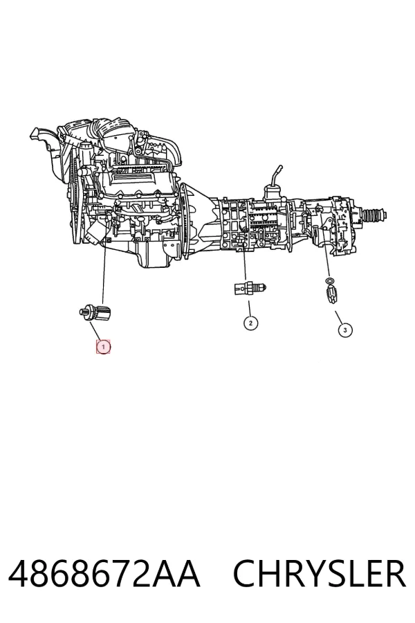 Датчик тиску масла 4868672AA Chrysler