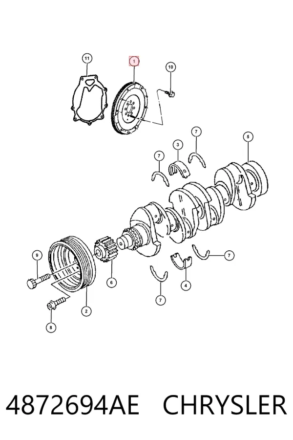 Зчеплення 4872694AE Chrysler