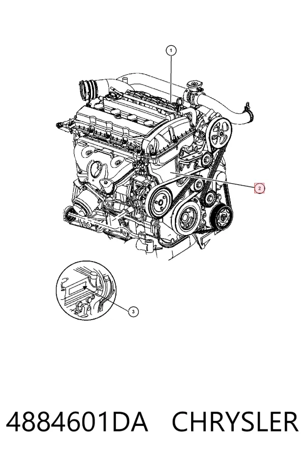 Двигун 4884601DA Chrysler