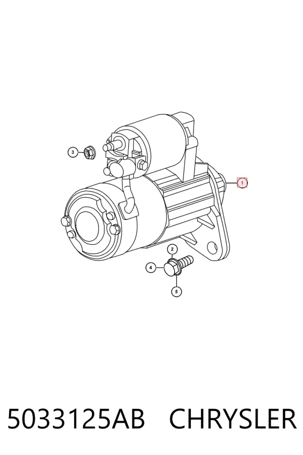 Стартер 5033125AB Chrysler