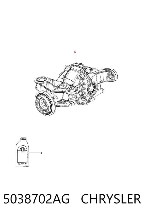 Задній редуктор 5038702AG Chrysler