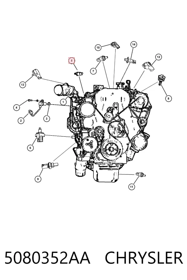 Датчик колінвала 5080352AA Chrysler
