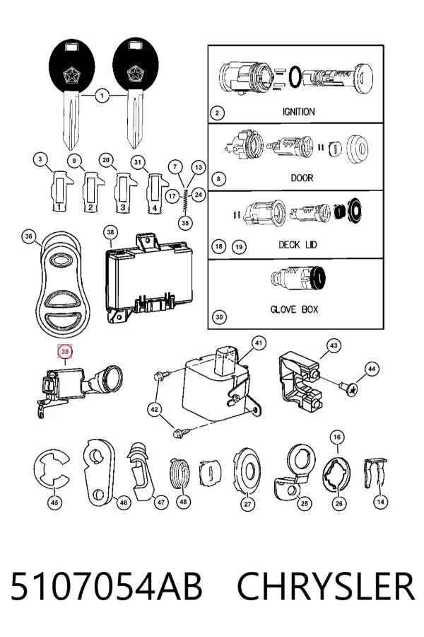  5107054AB Chrysler