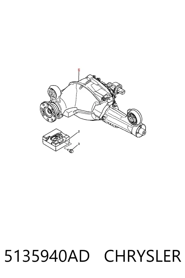 Редуктор передній 5135940AD Chrysler