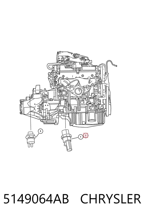 Датчик тиску масла 5149064AB Chrysler