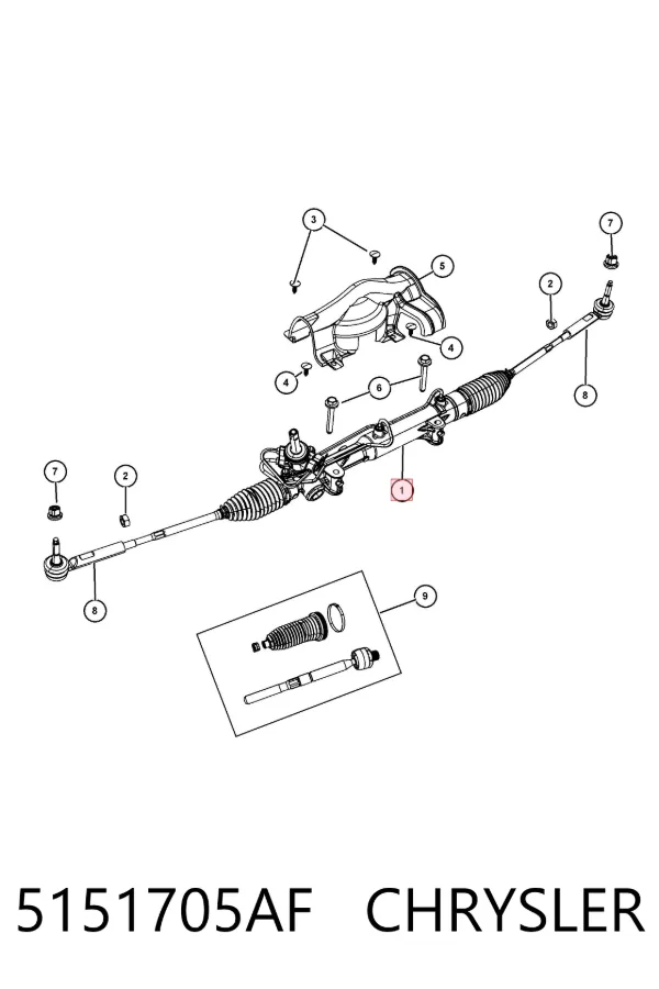 Рульова рейка 5151705AF Chrysler