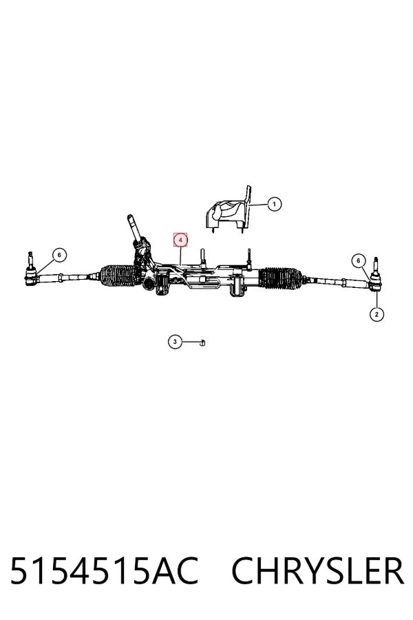 Рульова рейка 5154515AC Chrysler