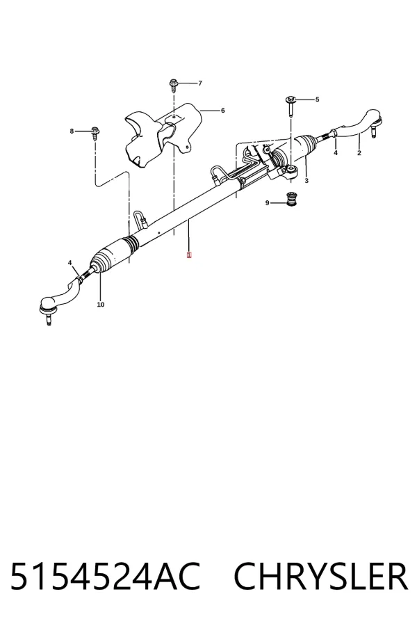 Рульова рейка 5154524AC Chrysler