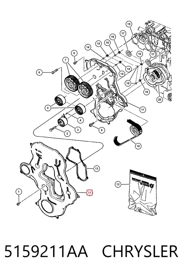  5159211AA Chrysler