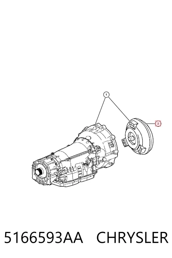 Гідротрансформатор АКПП 5166593AA Chrysler