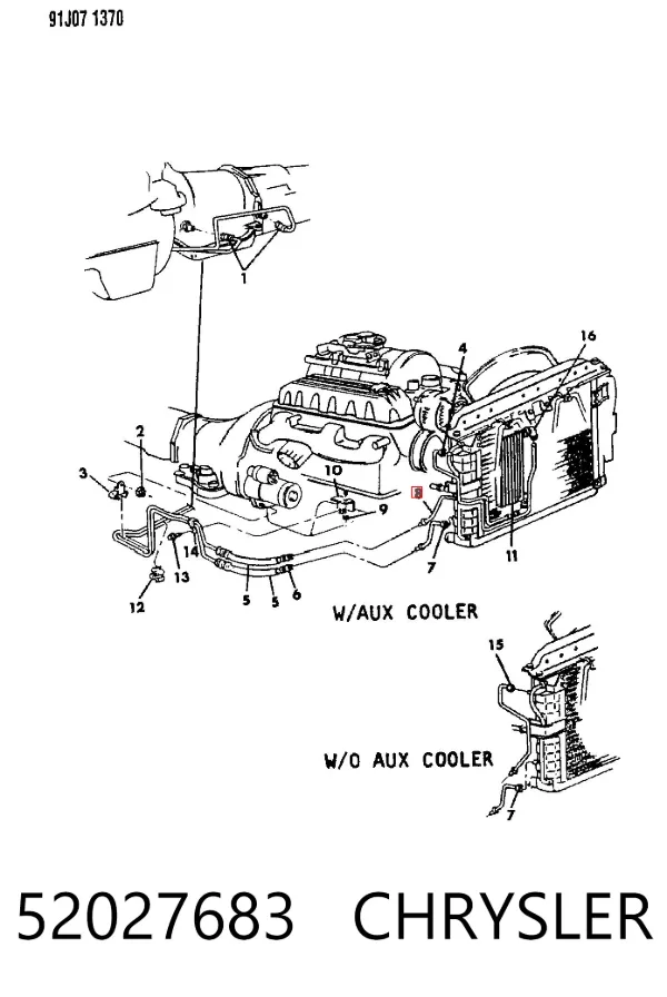 Повітряний фільтр 52027683 Chrysler