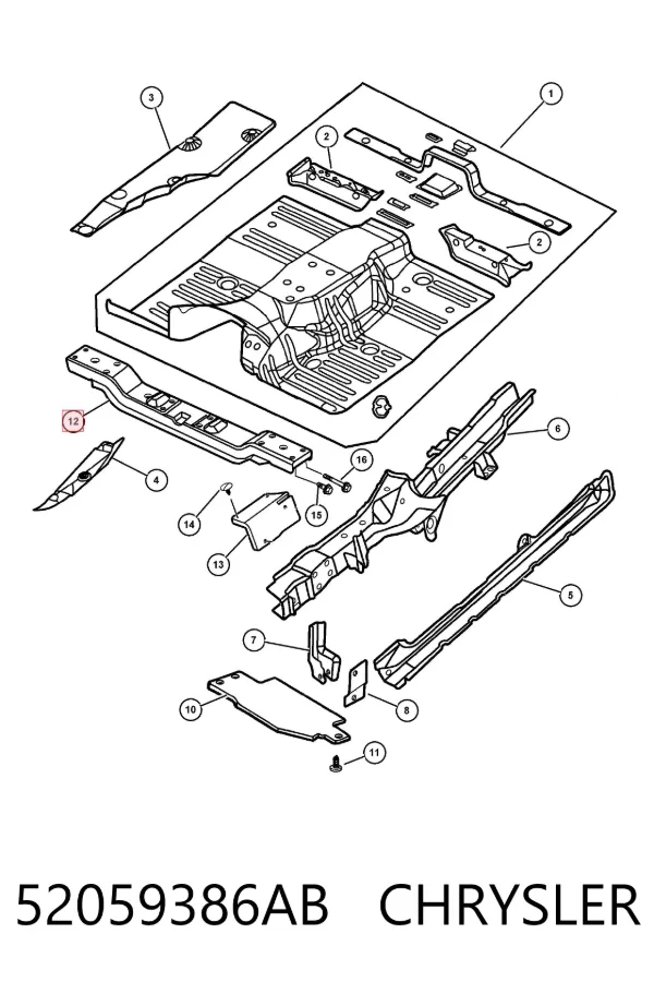  52059386AB Chrysler