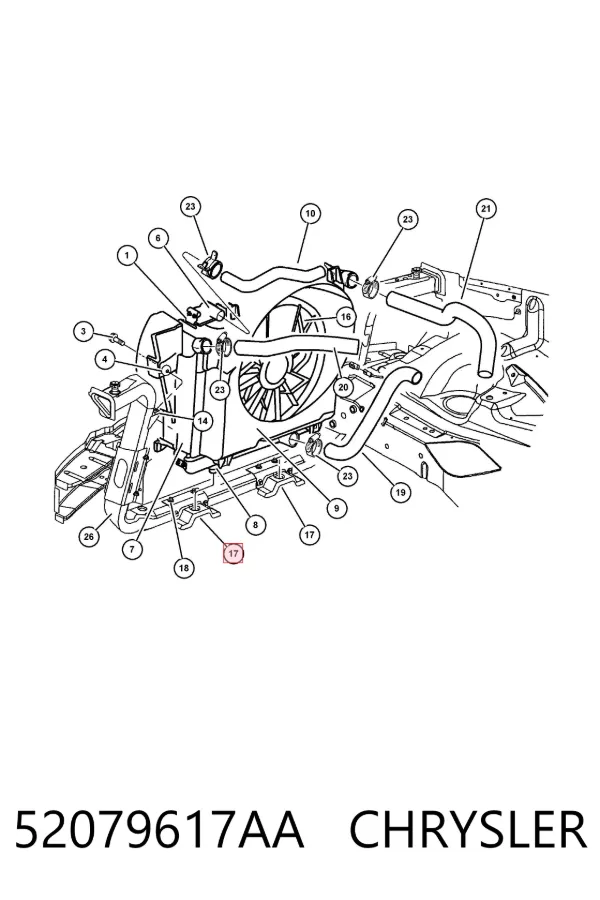  52079617AA Chrysler