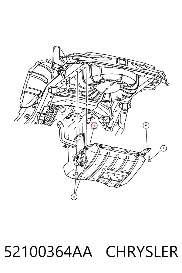 Паливний бак 52100364AA Chrysler