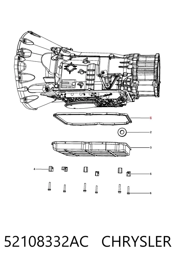 Прокладка піддону АКПП 52108332AC Chrysler