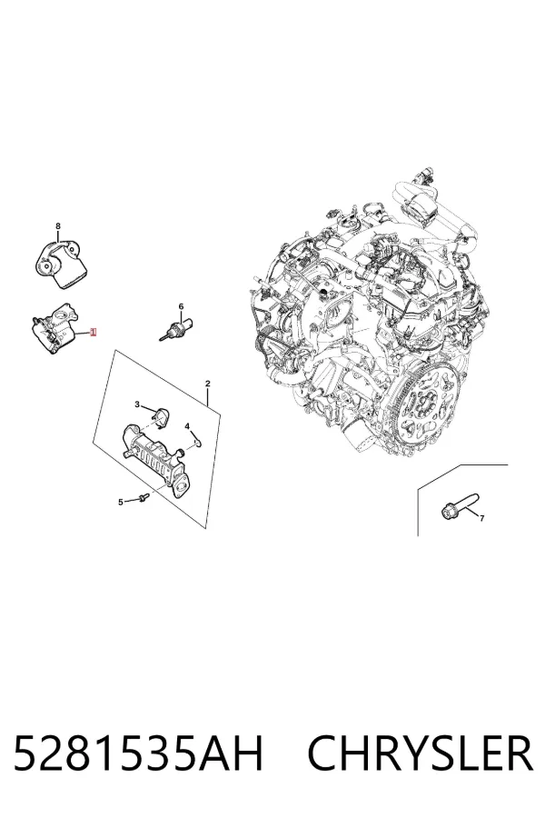 Клапан ЄГР 5281535AH Chrysler