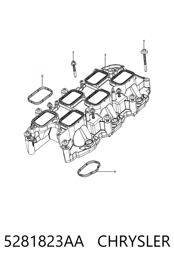 Прокладка впускного колектора 5281823AA Chrysler