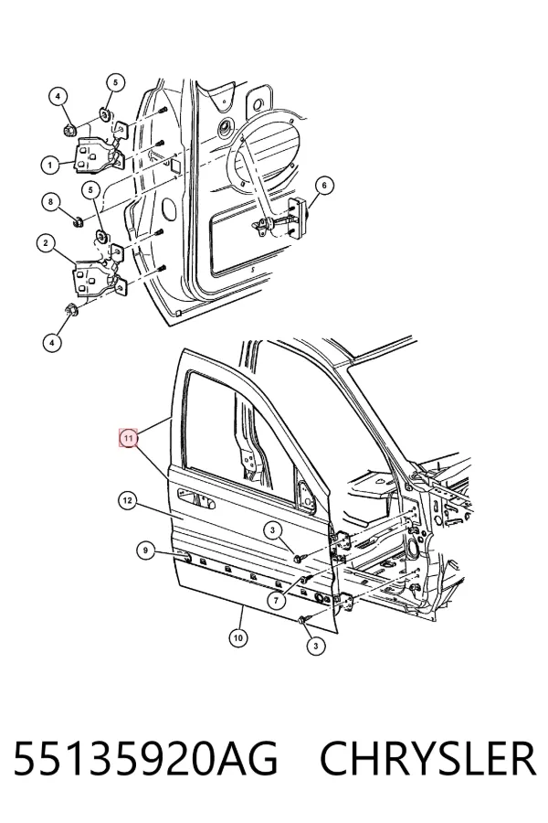 Двері праві передні Jeep Grand Cherokee LIMITED