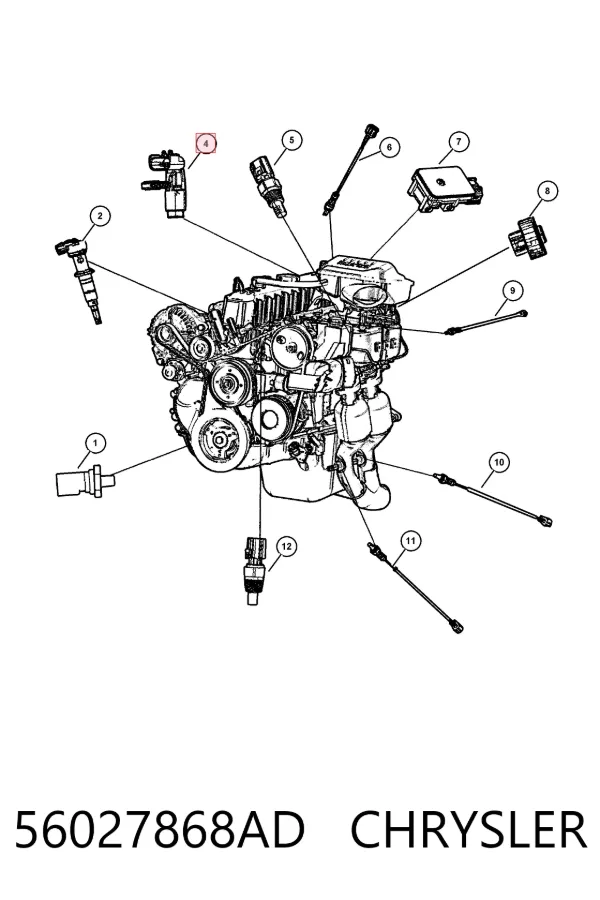 Датчик колінвала 56027868AD Chrysler