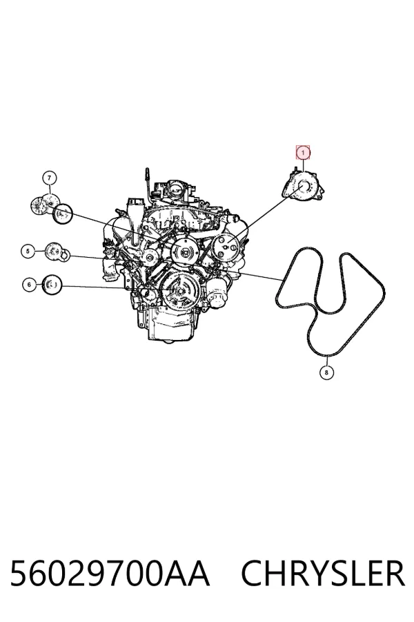 Генератор 56029700AA Chrysler