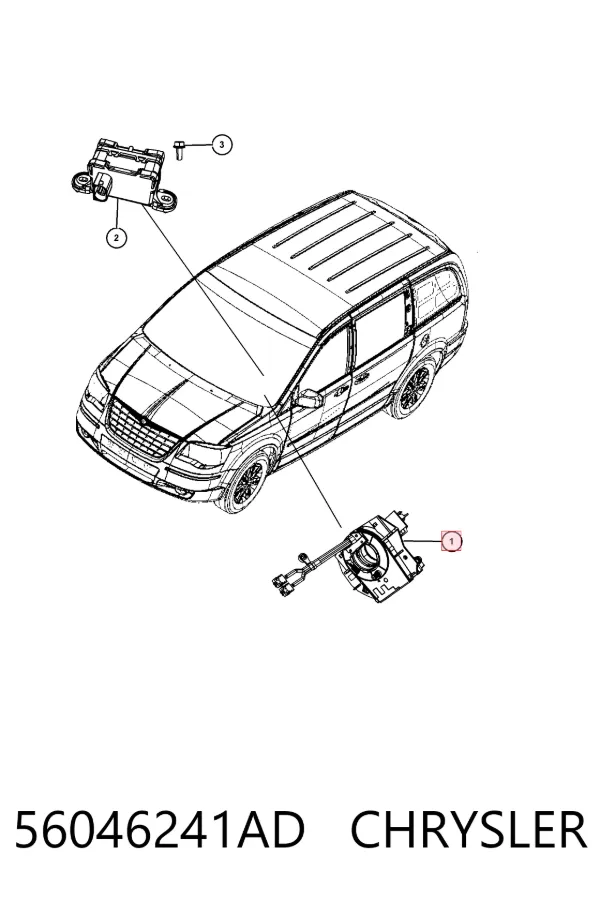 Шлейф керма 56046241AD Chrysler