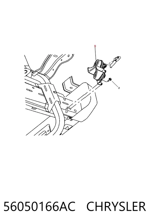 Сигнал звуковий (клаксон) 56050166AC Chrysler