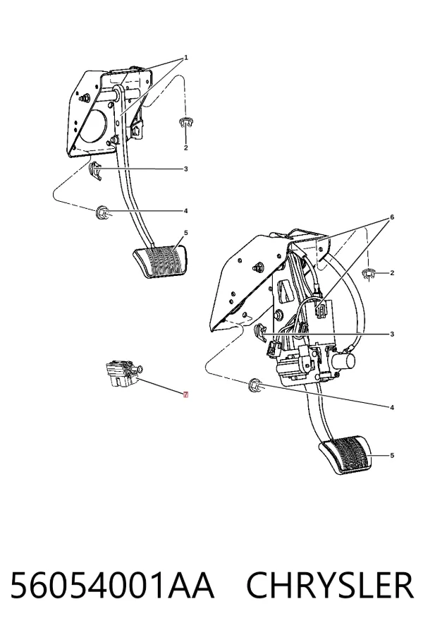 Жабка тормозу A56054001AD Mercedes