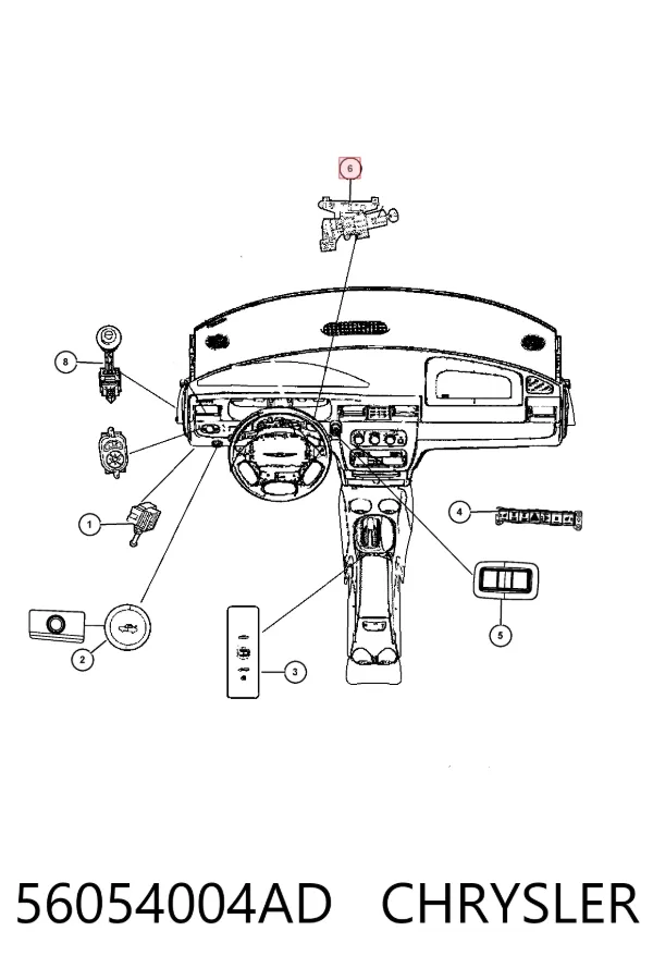 Замок запалювання 56054004AD Chrysler