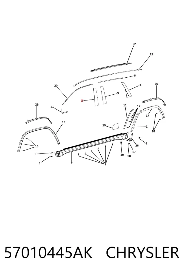 57010445AK Chrysler