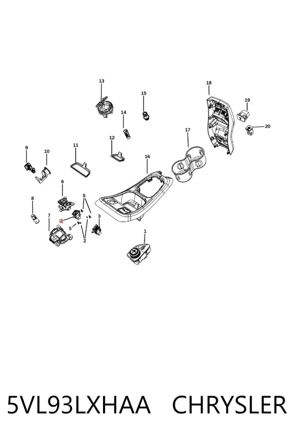 Кнопка увімкнення ESP 5VL93LXHAA Chrysler