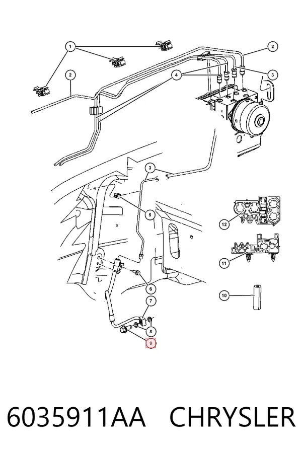 Підсилювач гальм 6035911AA Chrysler