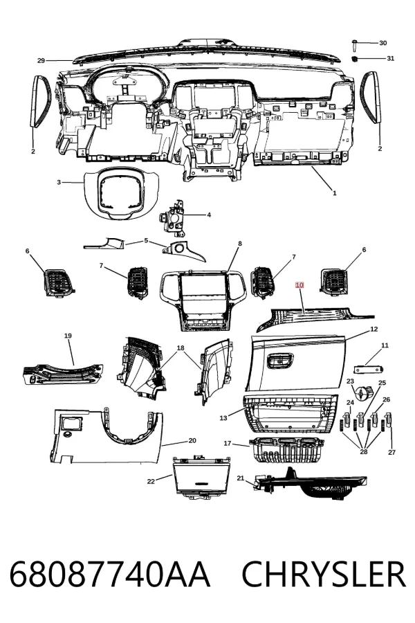  68087740AA Chrysler